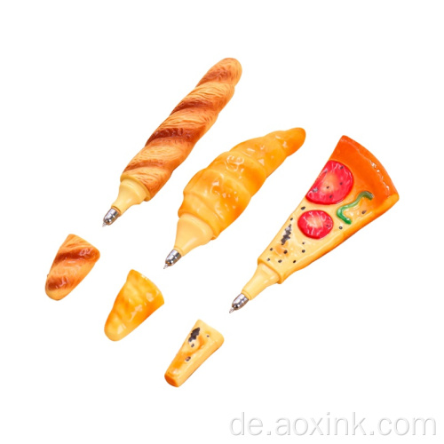 Cartoon Gel Pizza Form Baguette Kugelschreiber